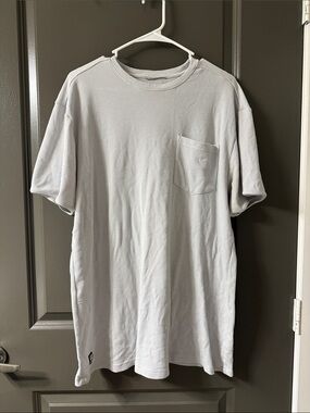 Men's Short Sleeve Pocket Tee — Light Gray Relaxed Fit